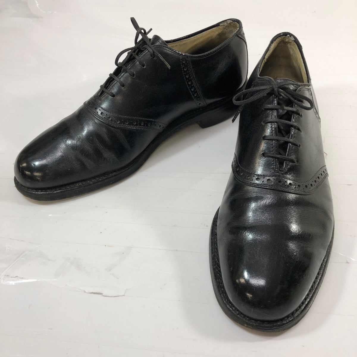 コールハン レザーシューズ  ブラック メンズ サイズ8F COLEHAAN 約25.5cm【YB5】