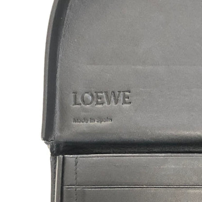 ロエベ カーフ レザー ミニヒールポーチ アナグラムロゴ ショルダーポーチ ブラック LOEWE【AFE5】