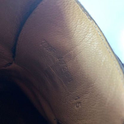 パラブーツ レザーシューズ シャンボード Uチップ リスレザー ブラック サイズUK7.5F PARABOOT 約26.0cm【AFC28】