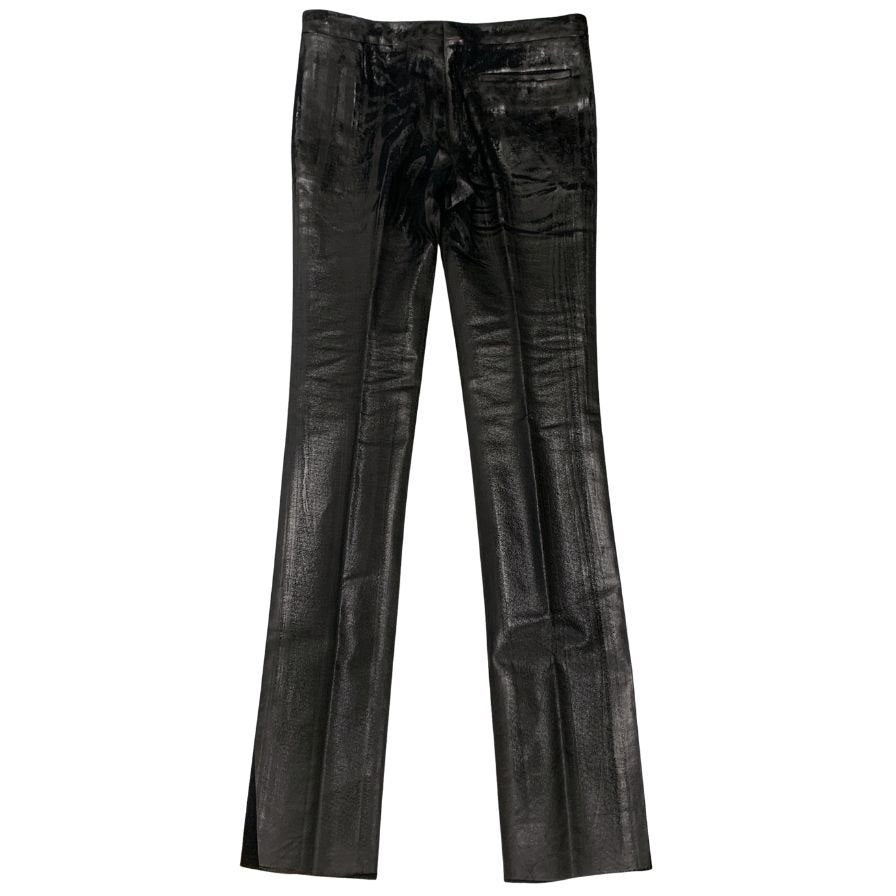 ディオール オム スラックス ラスター期 コーティング ウール メンズ サイズ46 DIOR HOMME 【AFB41】