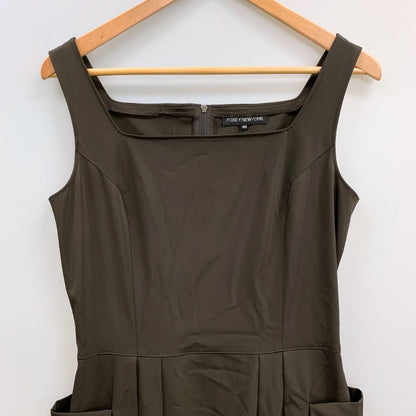 美品◆フォクシー ニューヨーク ワンピース ノースリーブ ポリエステル ホリードレス ブラウン レディース サイズ40 FOXEY NEW YORK 【AFB29】