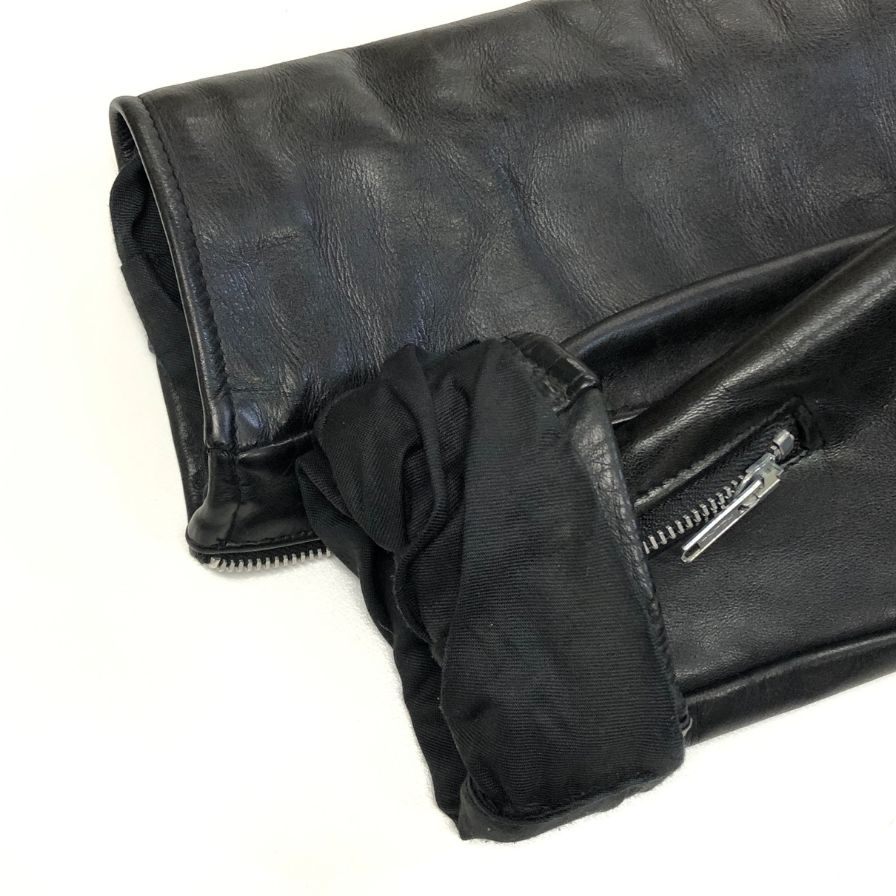 美品◆ショット ライダースジャケット USA製 ベルト ブラック サイズ36 Schott Perfecto 【AFG1】