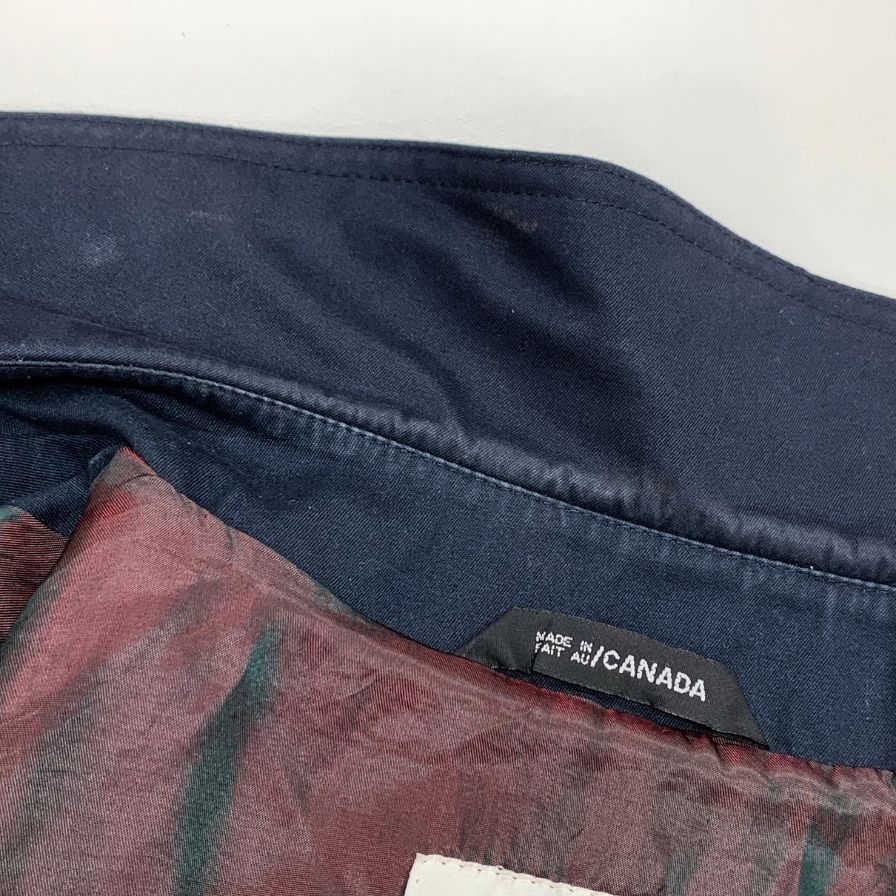 中古◆ロンドンフォグ バルカラーコート ヴィンテージ カナダ製 ネイビー メンズ サイズ 40 LONDON FOG 【AFB42】
