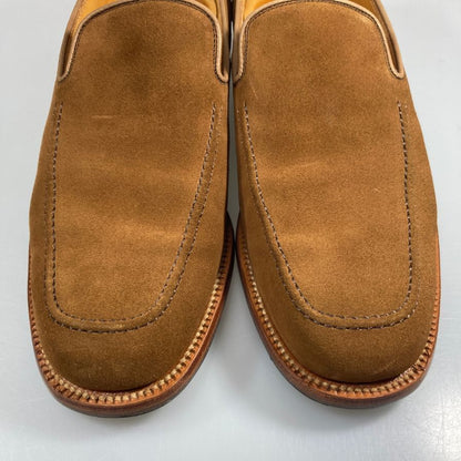 スコッチグレイン スリッポン 0127 スクエアトゥ スエード メンズ ブラウン サイズ25 SCOTCH GREAIN 約25.0cm【AFC53】