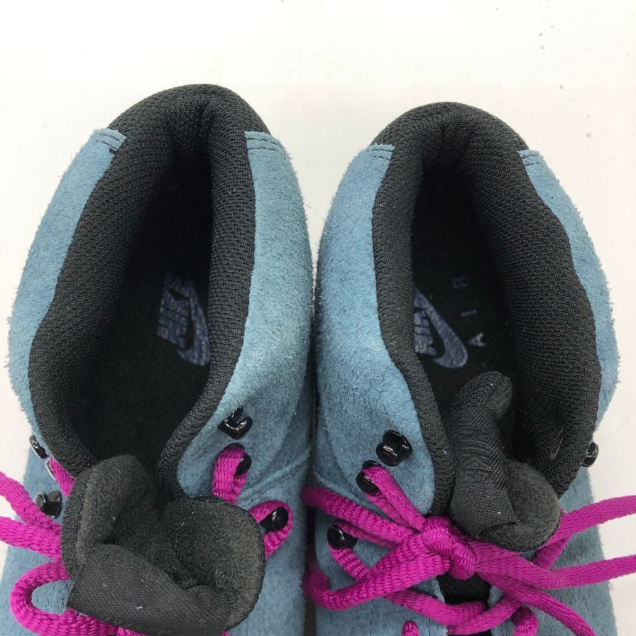 ナイキ スニーカー エア ドグマ ハイカット スエード ブルー サイズ27cm NIKE 約27.0cm【AFD15】