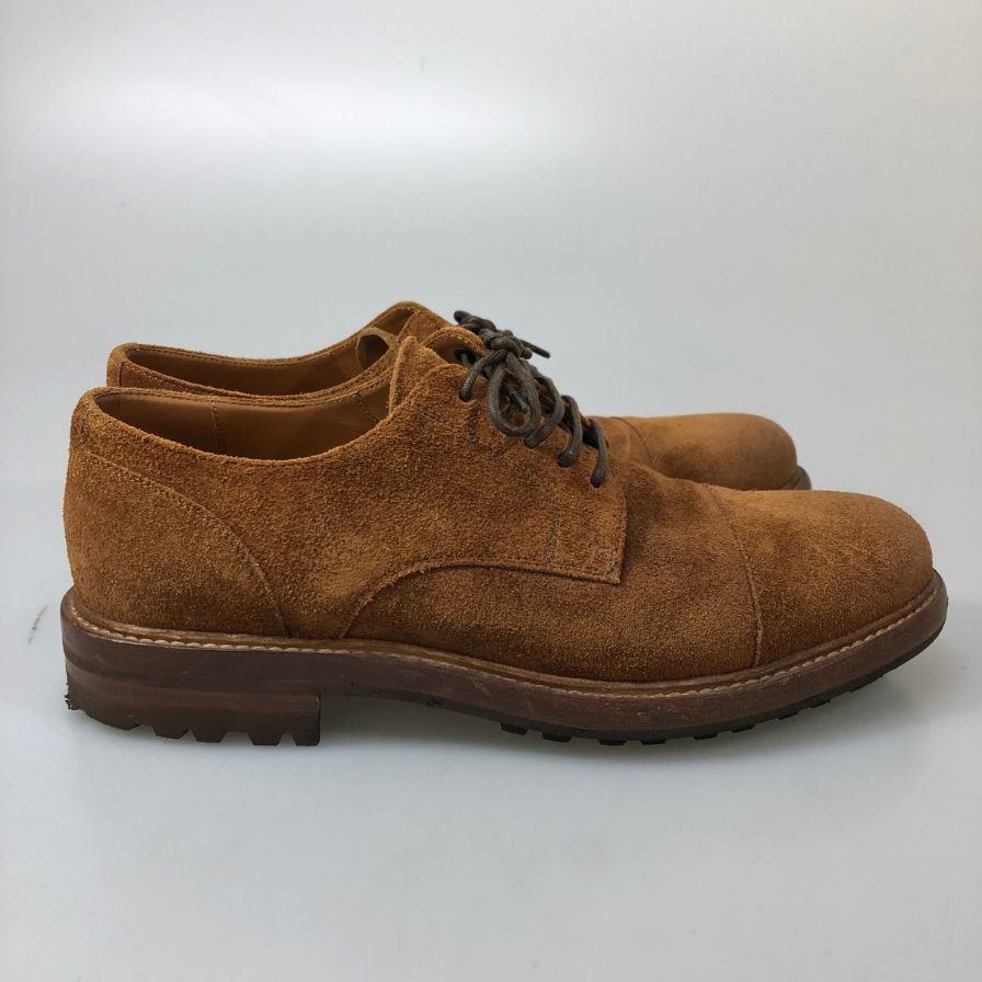 ブルネロ クチネリ レザーシューズ ストレートチップ スエード メンズ サイズ40 ブラウン Brunello Cucinelli 約25.5cm【AFC48】