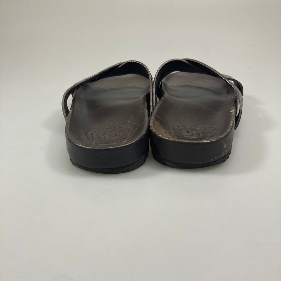 グレンソン レザーサンダル ブラウン サイズUK6 GRENSON 約25.0cm【AFC15】