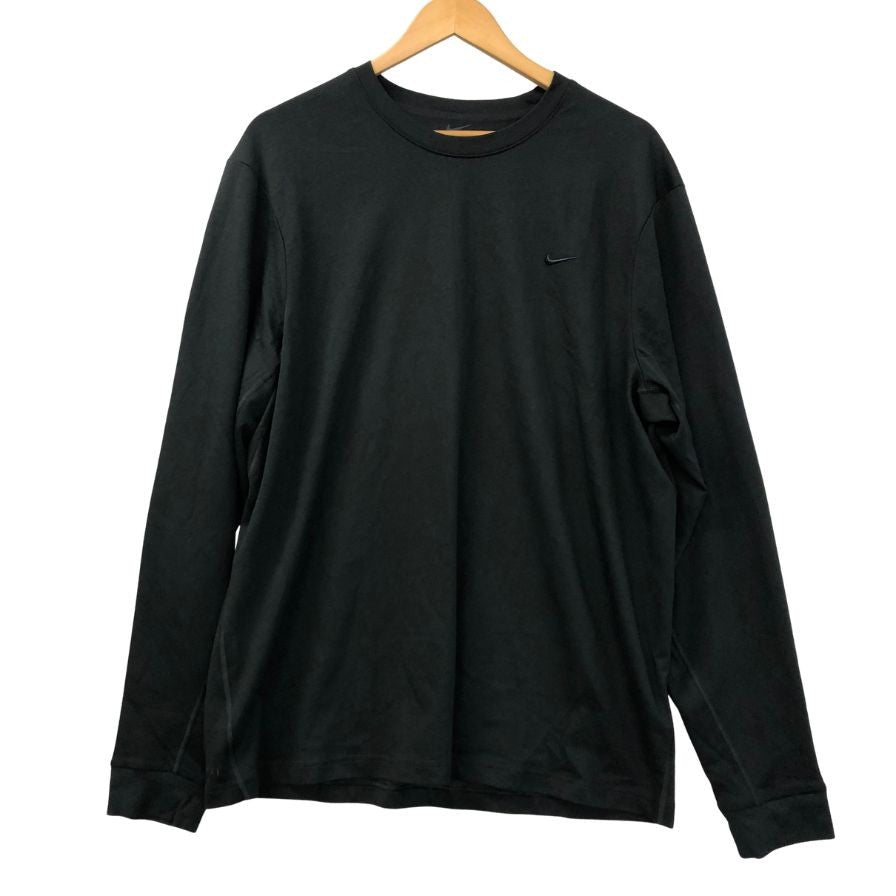 美品◆ナイキ 長袖Tシャツ プライマリー Dri-FIT ロングスリーブ バーサタイル ブラック メンズ サイズXXL NIKE 【AFB26】