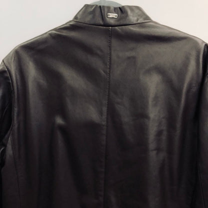 新品同様◆ヘルノ レザーブルゾン ラムレザー ダークブラウン メンズ サイズ50 PL0073U-18003-8990 HERNO 【AFG1】