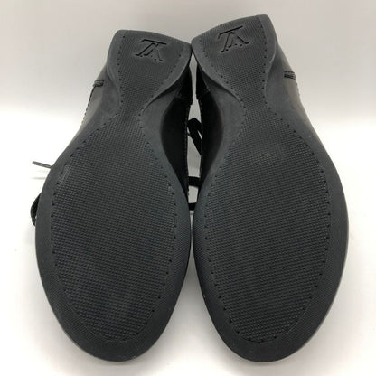 ルイ ヴィトン レザースニーカー 0078 モノグラム エンボスロゴ メンズ ブラック サイズUK5  LOUIS VUITTON 約24.5cm【PTM】