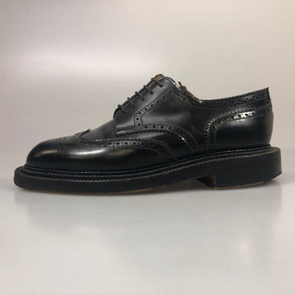 ジェイエムウエストン レザーシューズ ウイングチップ 590 トリプルソールダービー ブラック サイズ5E J.M.WESTON ローファー 約23.5cm【LA】【中古】