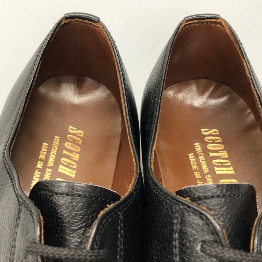 スコッチグレイン レザーシューズ モカシン 本革 ブラック メンズ サイズ25 SCOTCH GRAIN 約25.0cm【AFD14】