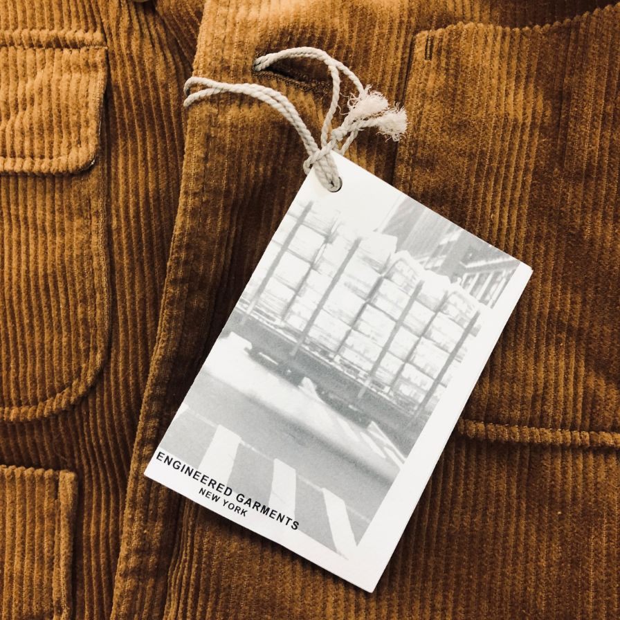 新品同様◆エンジニアードガーメンツ 18AW グリムジャケット コーデュロイ ベージュ メンズ サイズM ENGINEERD GARMENTS Grim jkt 8w corduroy 【AFA11】