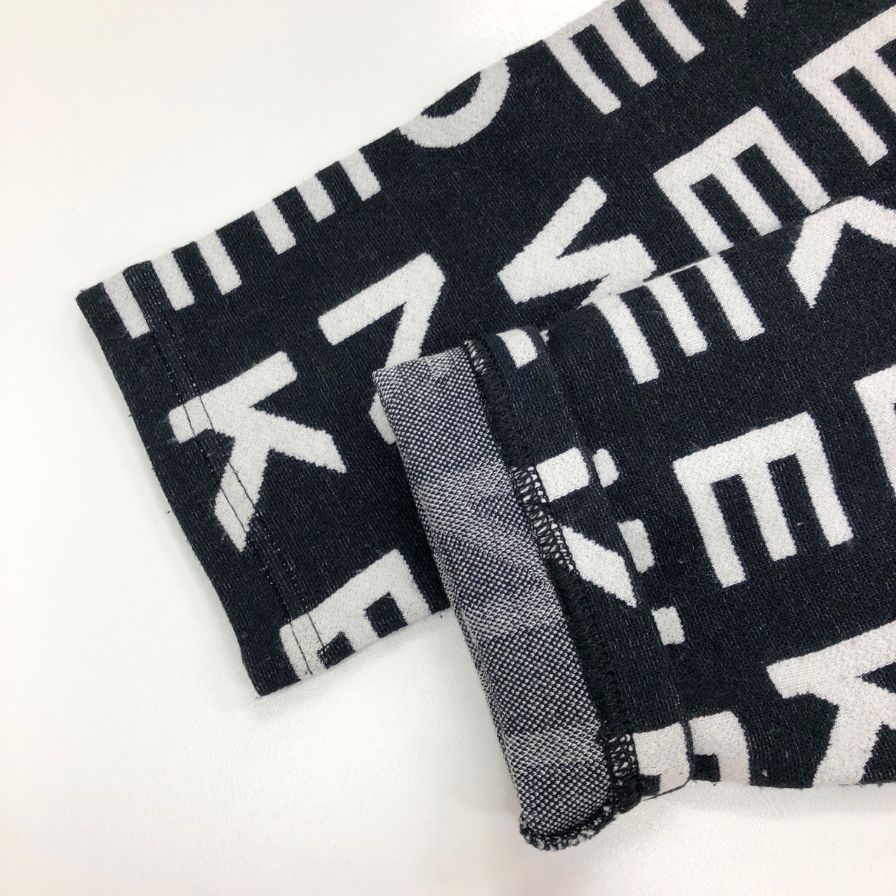 中古◆ウィークエンド マックスマーラ ロングスリーブニット クルーネック  全体ロゴ レディース ブラック サイズL Weekend Max Mara 【AFB28】