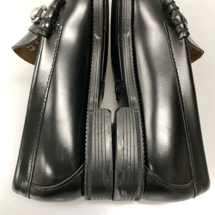 ジーエイチバス リンカーンモックビットローファー サイズ7 メンズ ブラック G.H.Bass&Co. WEEJUNS LINCOLN MOC BIT LOAFER ローファー 約25.5cm【LA】【中古】