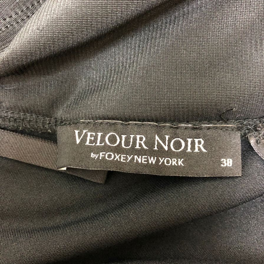 ベロア ノワールバイフォクシー ニューヨーク ベロア スカート レディース ブラック サイズ38 VELOUR NOIR by FOXEY NEWYORK【AFB37】