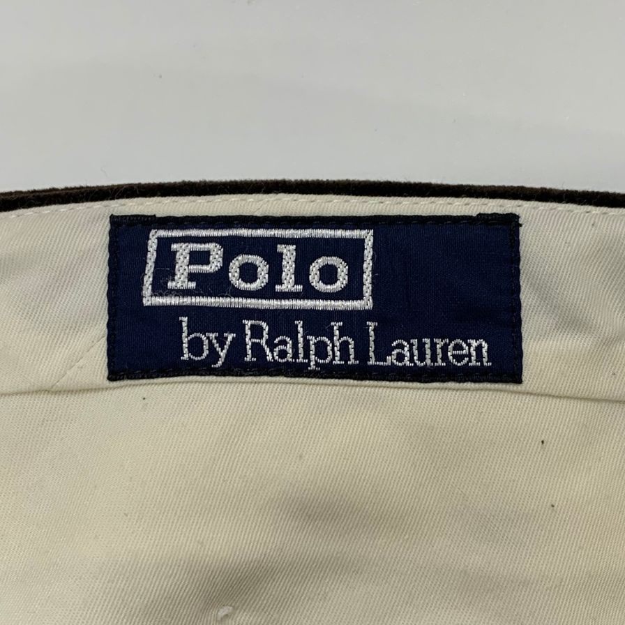 ポロラルフローレン コーデュロイパンツ 90S コットン ブラウン メンズ サイズ85 Polo Ralph Lauren 【AFB39】