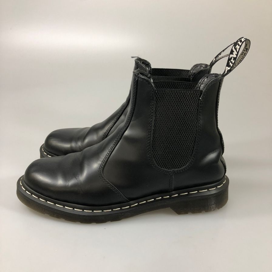 ドクターマーチン チェルシーブーツ 2976 サイドゴア レザー ブラック メンズ サイズUK9 Dr.Martens MONO 約27.5cm【AFC44-2】