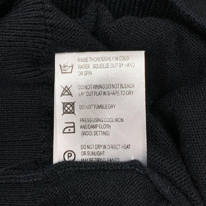 中古◆ブライスランズ ポロシャツ Cotton Short Sleeve Skipper Polo 半袖 コットン ニット スコットランド製 ブラック メンズ サイズ42 Bryceland's 【AFB9】