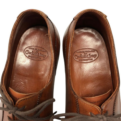 クロケット&ジョーンズ レザーシューズ スタンフォード アデレード ストレートチップ ブラウン メンズ サイズUK8D CROCKETT&JONES STAMFORD ビジネスシューズ 約26.5cm【LA】【中古】