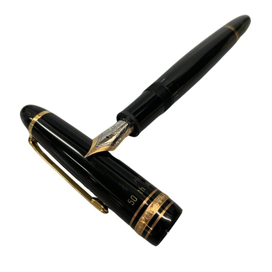 新品同様◆モンブラン 万年筆 マイスターシュテュック 4810 ペン先14K ブラック ゴールド MONTBLANC MEISTERSTUCK【AFI13】