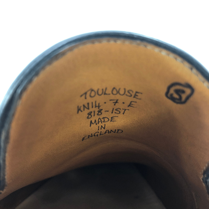 ガジアーノ&ガーリング トゥールーズ スリッポン ロイヤルブルーパティーヌ UK7E イングランド製 GAZIANO&GIRLING 約26.0cm【AFD2】