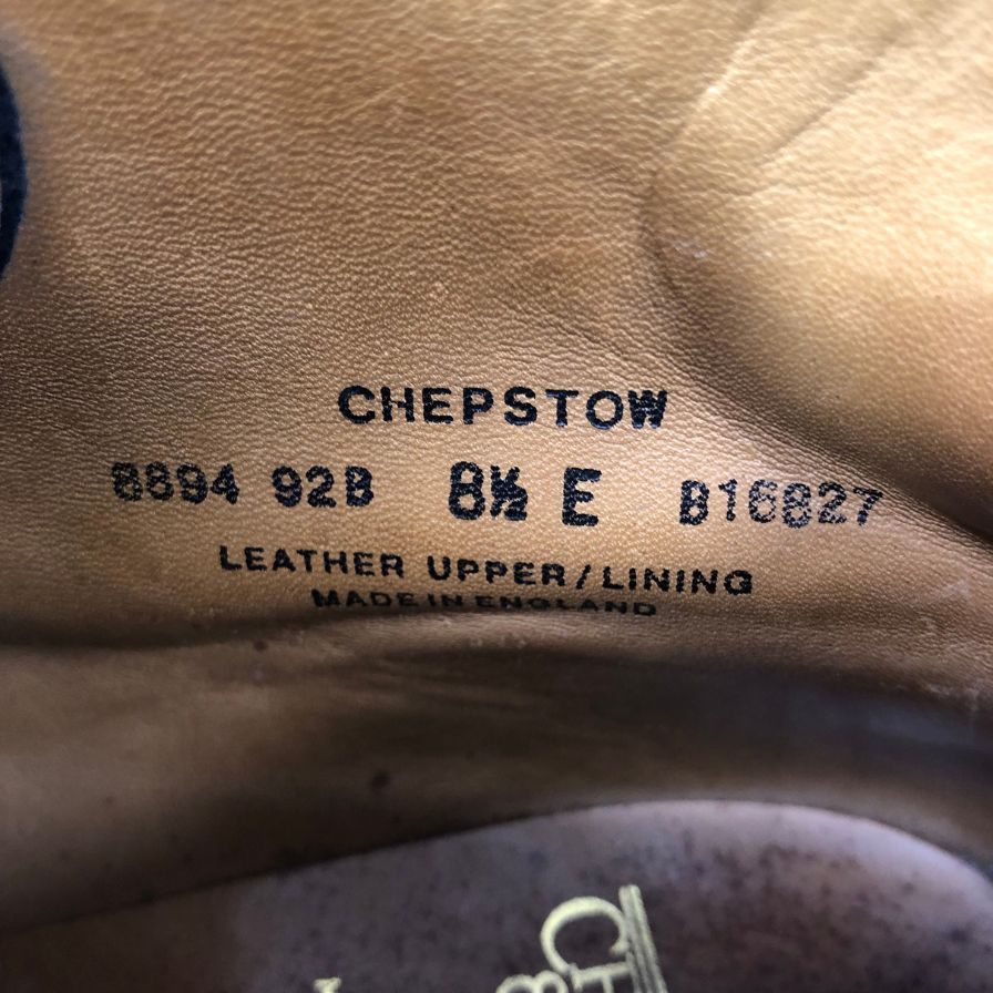 クロケット&ジョーンズ チャッカブーツ CHEPSTOW グレインレザー シボレザー サイズ8.5 ブラック メンズ Crockett & Jones 約27.0cm【YB3】