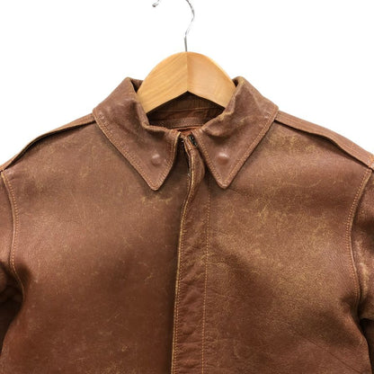 中古◆ザ リアル マッコイズ フライトジャケット TYPE A-2 DARAWING No.30-1415 サイズ36 ブラウン THE REAL McCOY'S 【AFG1】