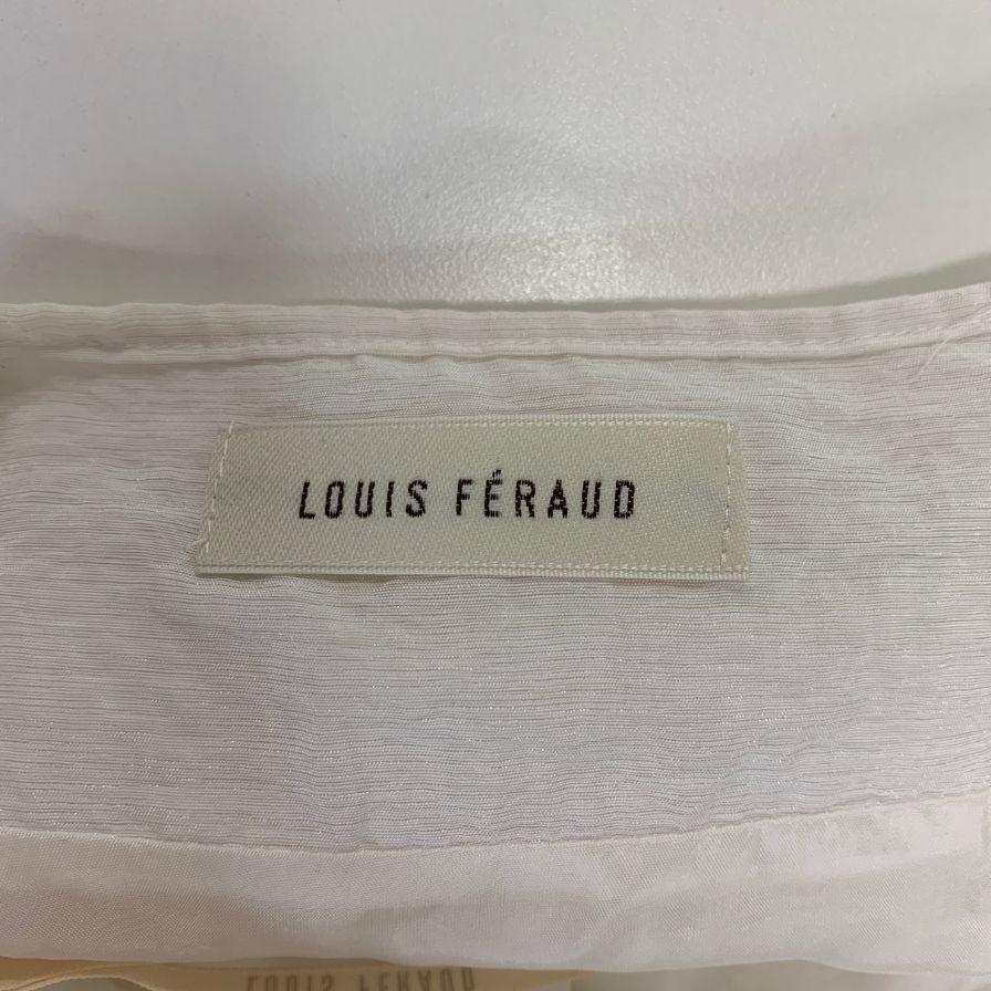 ルイ フェロー スカート 刺繡 レディース サイズ40  ホワイト系 Louis Feraud【AFB20】