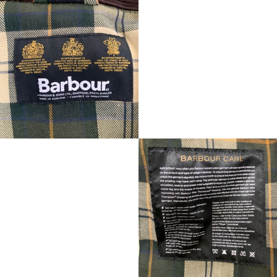 バブアー ビデイル オイルド ジャケット 3ワラント メンズ サイズ不明 カーキ Barbour【LA】