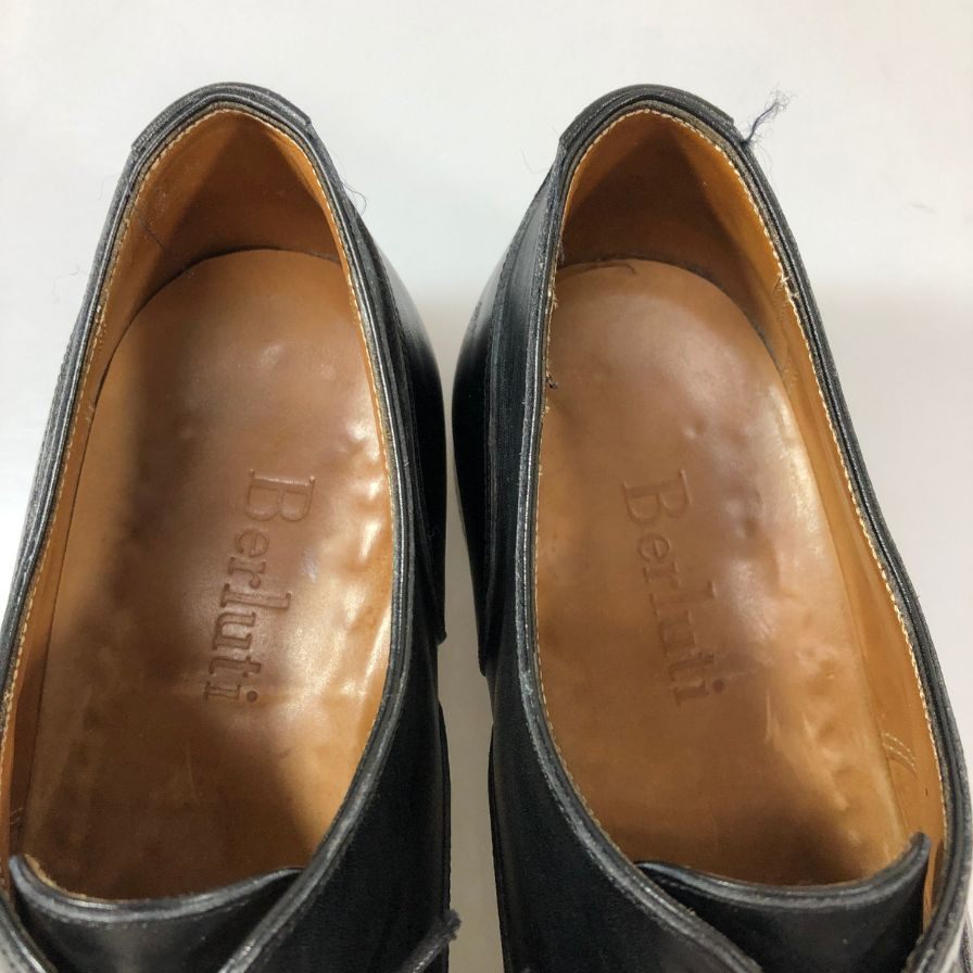 ベルルッティ レザーシューズ ストレートチップ メンズ ブラック サイズUK7.5 BERLUTI 約26.0cm【AFC33】