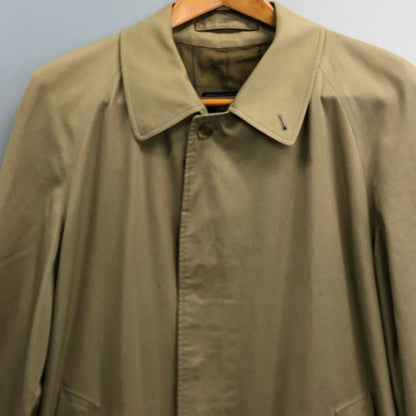 中古■バーバリー バルカラーコート 旧タグ イングランド製 ベージュ メンズ サイズ表記なし Burberry 【AFA1】