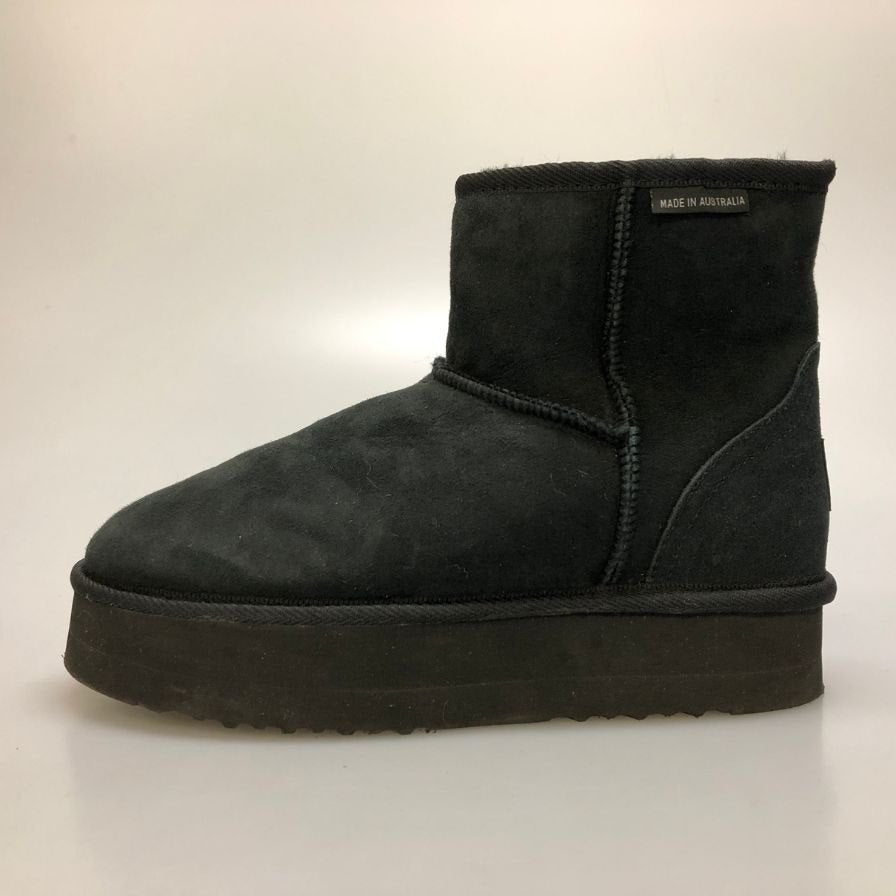 アグ ムートンブーツ M CLASSIC MINI サイズ9 ブラック メンズ UGG 約27.0cm【AFD7】