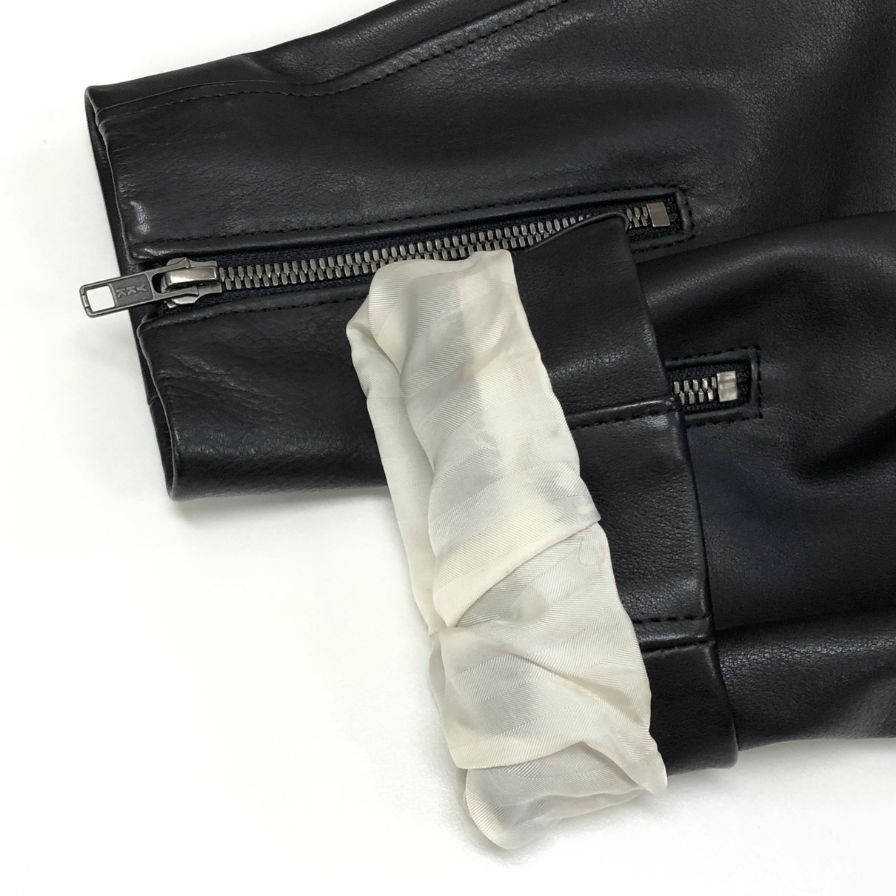 中古◆アンスナム レザー ジャケット ダブル ライダース メンズ サイズ03 ブラック ANSNAM 【AFG1】