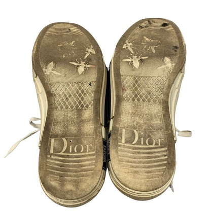 中古◆ディオールオム スニーカー キャンバス オブリーク 19EDC メンズ サイズ41.5 ホワイト DIOR【AFC8】