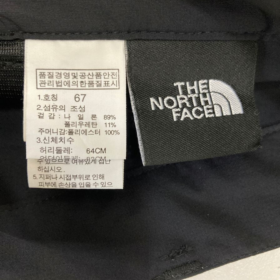 ザ ノース フェイス 韓国 ストレッチロングパンツ NFP6NF43 レディース サイズ67 ブラック THE NORTH FACE 【AFB46】