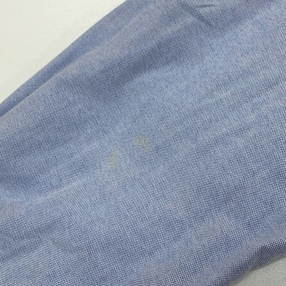 中古◆トムブラウン オックスフォードシャツ 袖プリント ボタンダウン コットン 長袖 L/S ブルー メンズ サイズ1 THOM BROWNE 【AFB9】