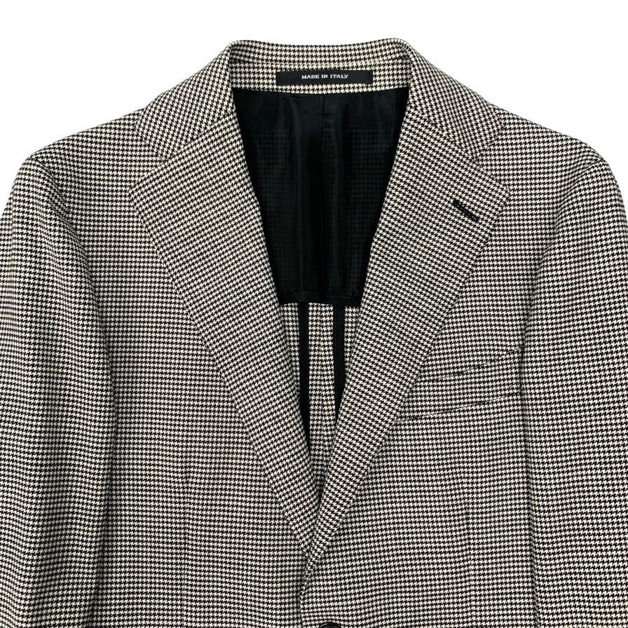 タリアトーレ スーツ セットアップ ウール 千鳥格子 サイズ42 グレー メンズ TAGLIATORE【AFB10】