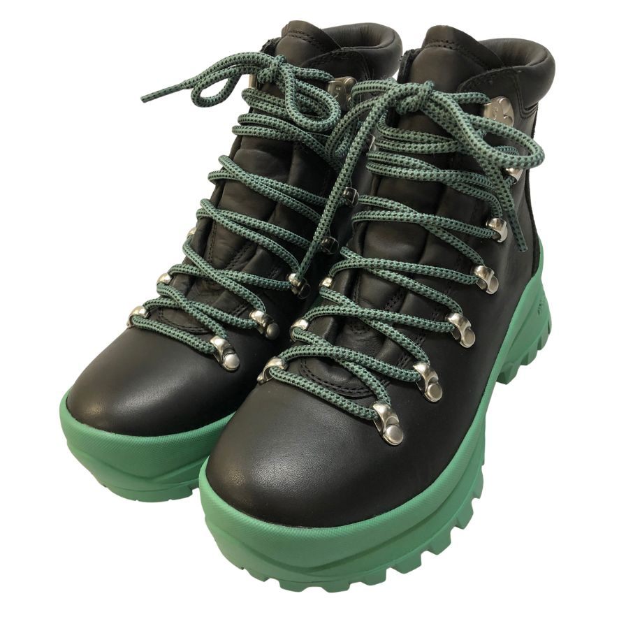 メレル ブーツ トレッキングブーツ Bristol MID レディース サイズ23 ブラック グリーン系 MERRELL 約23.0cm【AFD13】