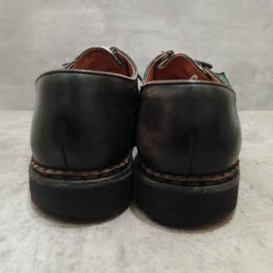 パラブーツ レザーシューズ ミカエル チロリアンシューズ ポニー ブラック メンズ サイズ42 PARABOOT ビジネスシューズ 約26.5cm【LA】【中古】