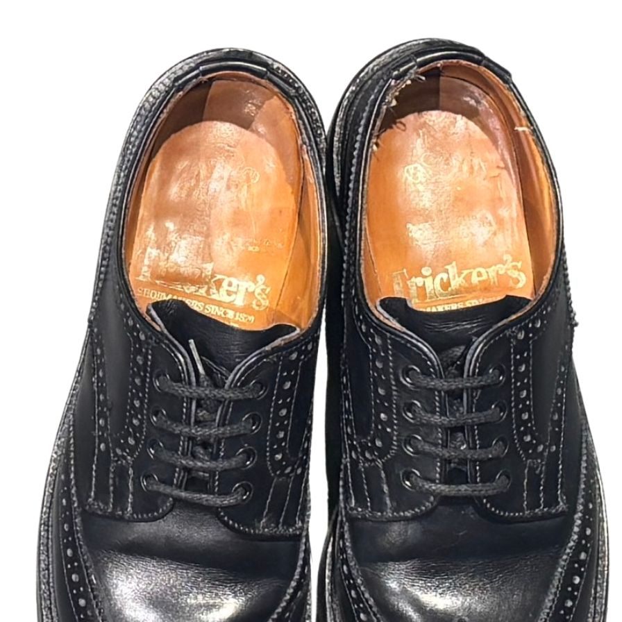 トリッカーズ レザーシューズ バートン L5633 カーフ ブラック レディースサイズUK5 Tricker’s ビジネスシューズ 約23.5cm【LA】【中古】