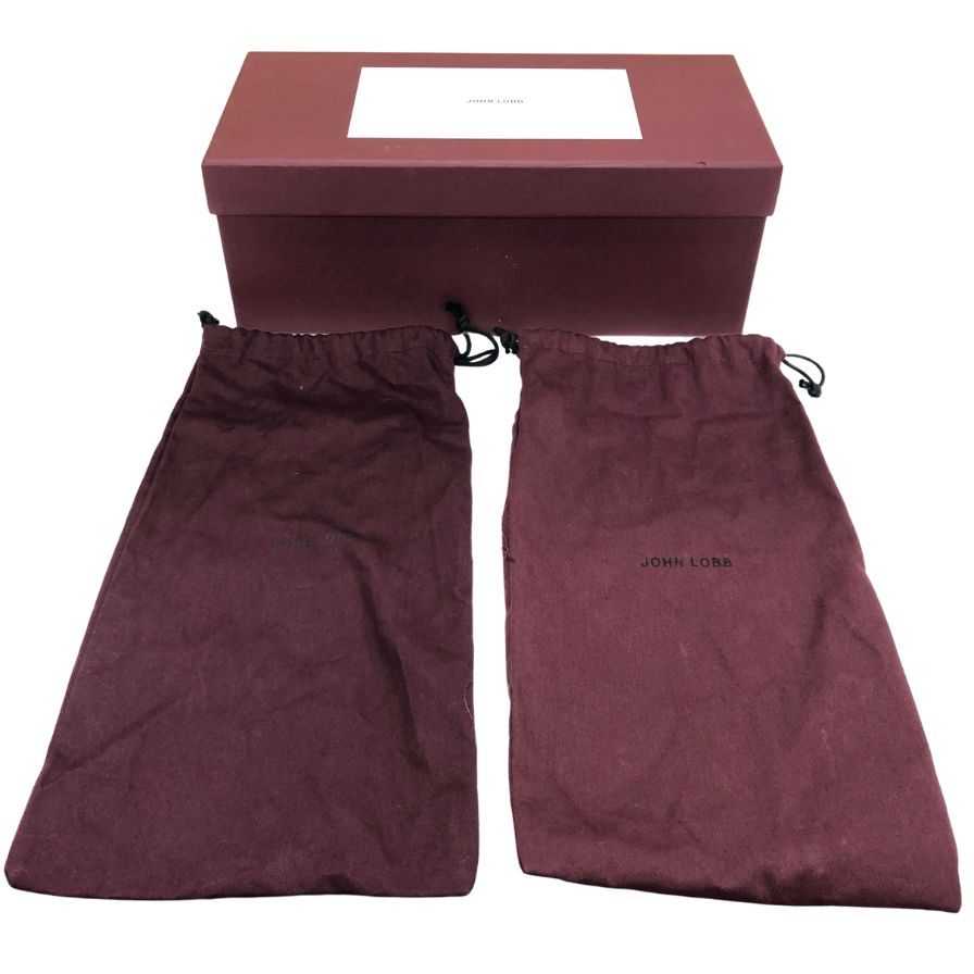 ジョンロブ サンダル ストラットン レザー ストラップ 1712 ブラック ブラウン メンズ サイズ7 JOHN LOBB STRATTON  約25.5cm【LA】【中古】