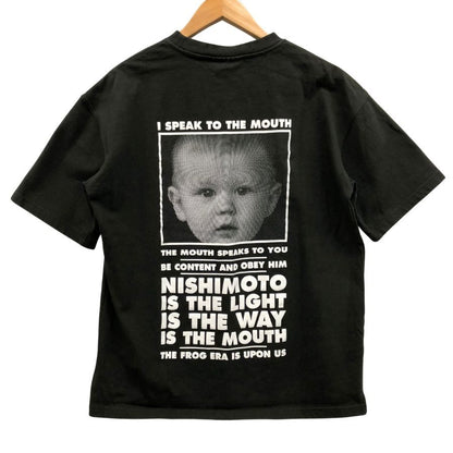 美品◆ニシモト イズ ザ マウス Tシャツ サイズL メンズ ブラック NISHIMOTO IS THE MOUTH 【AFB14】