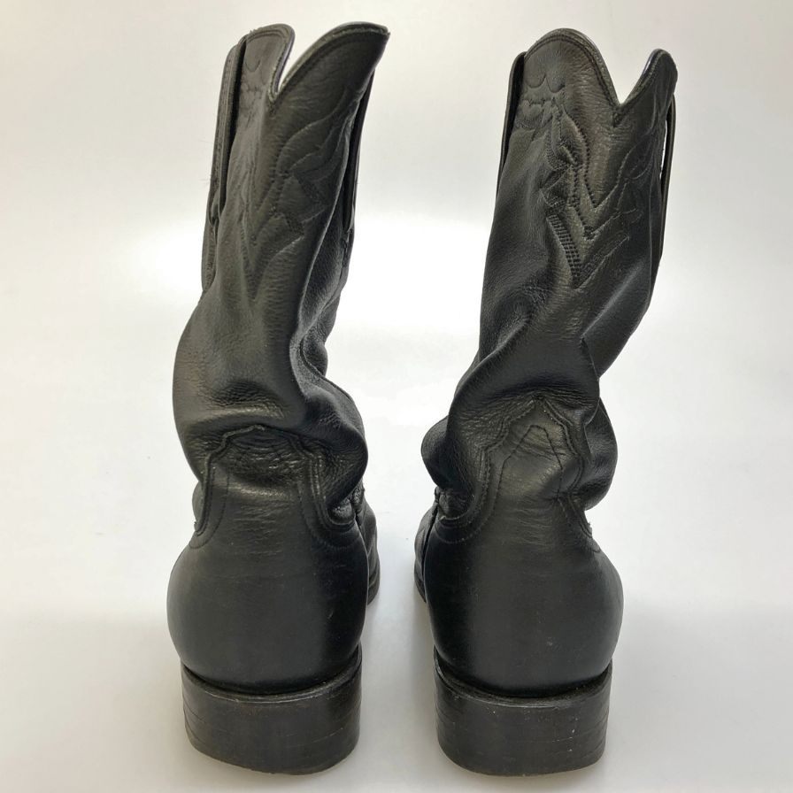 ルケーシー 2000 ウエスタンブーツ ブラック メンズ サイズ7.5E T0082C2 Lucchese 約25.5cm【AFC30】