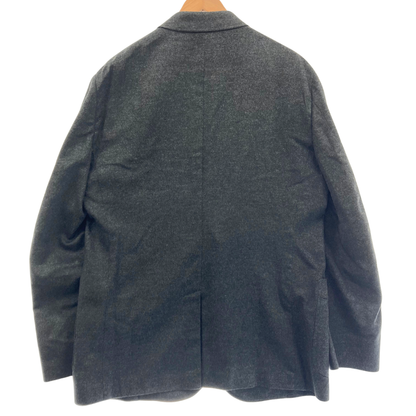 美品◆エルメネジルド ゼニア 2B ジャケット コットン100% メンズ サイズ56 グレー系 Ermenegildo Zegna【AFB48】