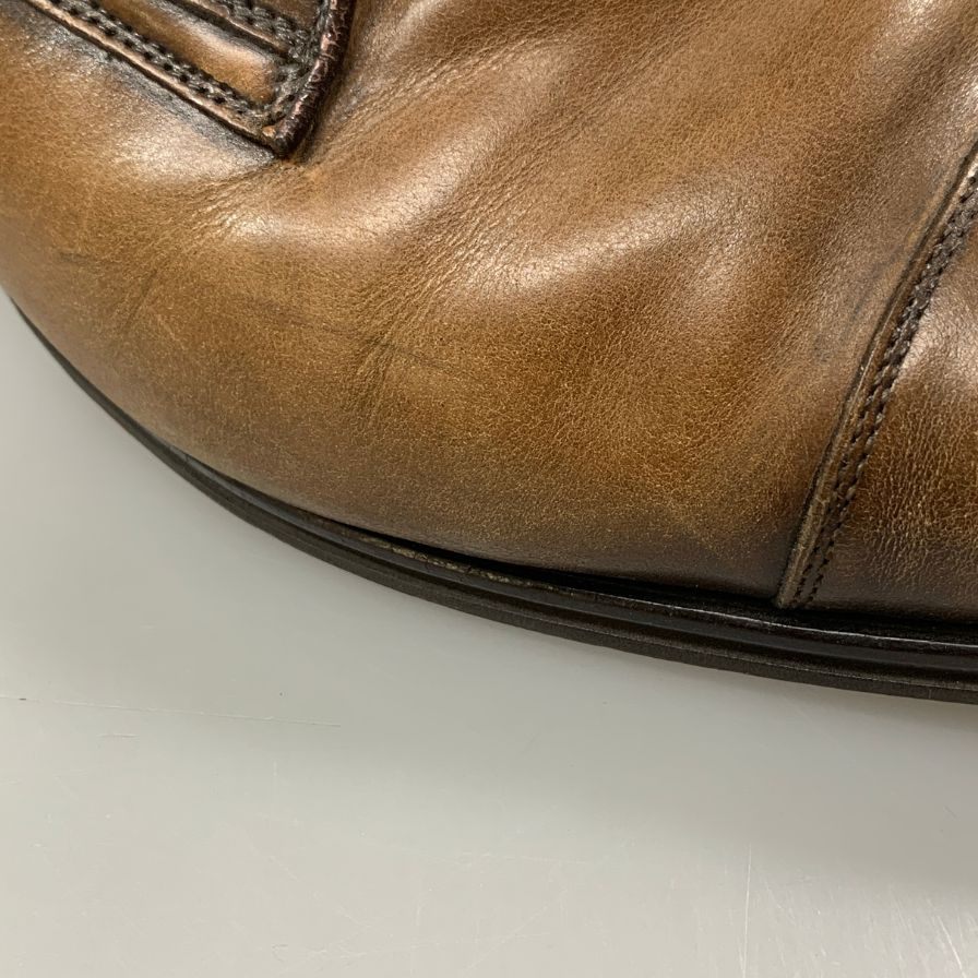 ランバン コレクション ビジネスシューズ ストレートチップ カーフレザー メンズ サイズ25 ブラウン LANVIN 約25.0cm【AFC1】