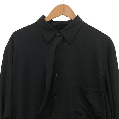 美品◆グラウンド ワイ ヨウジヤマモト 24AW カットアウトシャツ ブラック メンズ サイズ3 GO-B13-500 Ground Y YOHJI YAMAMOTO 【AFB47】
