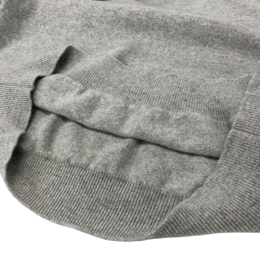 中古◆ヨネトミ カシミヤニット Vネック メンズ グレー サイズ4 YONETOMI 【AFB3】
