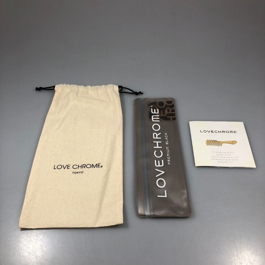 ラブクロム ヘアコーム クシ PG ツキ プレミアム ブラック LOVE CHROME TSUKI【AFI16】【中古】