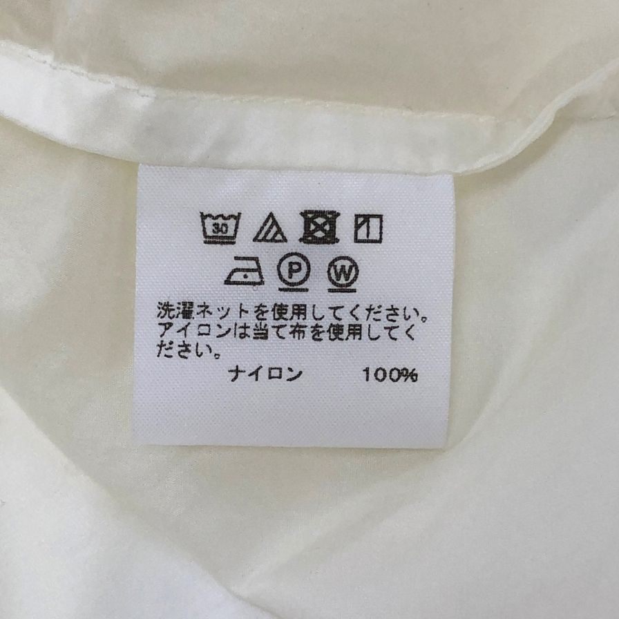 中古◆プリーツプリーズ ウィンドコート ナイロン ホワイト サイズフリー PP11-ZA961 PLEATS PLEASE ISSEY MIYAKE 【AFB19】